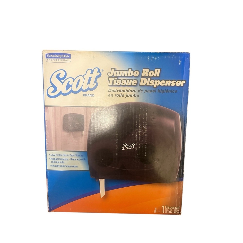 Scott Jumbo Twin Roll Toilet Tissue /Paper Dispenser - New - 13.8x5.7x15.9in NEW